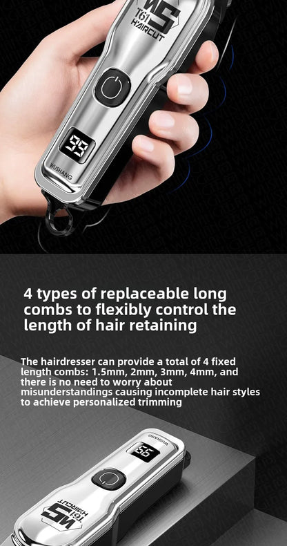Hair Clipper Rechargeable Cordless Trimmer for Men Grooming