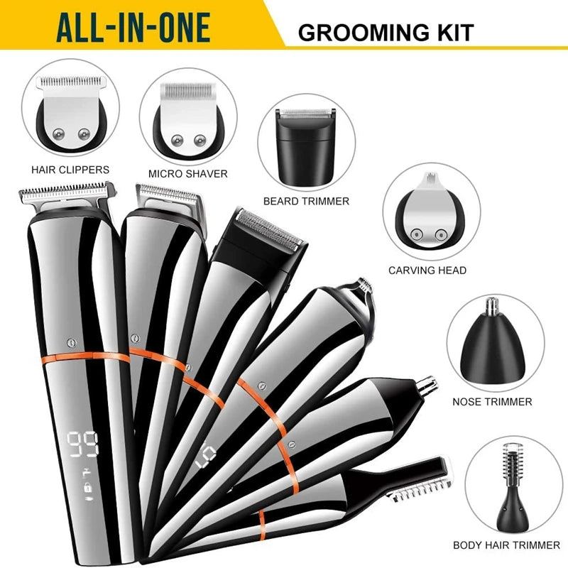 11in1 multi hair trimmer men facial, beard, body grooming kits