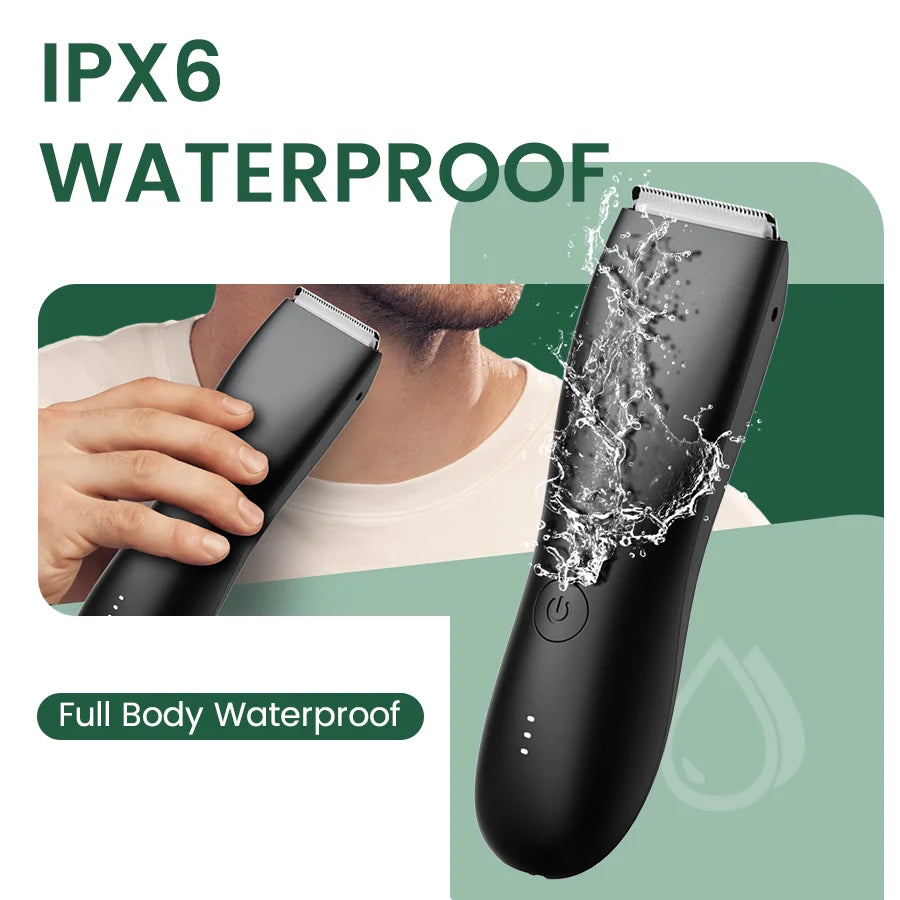 Men's Electric Groin & Body Shaver Trimmer