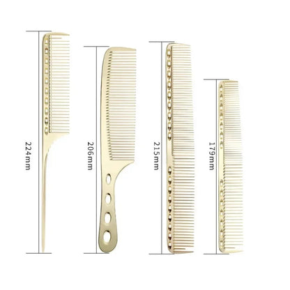 Aluminum Comb Set Barber Metal Hair Dressing Combs