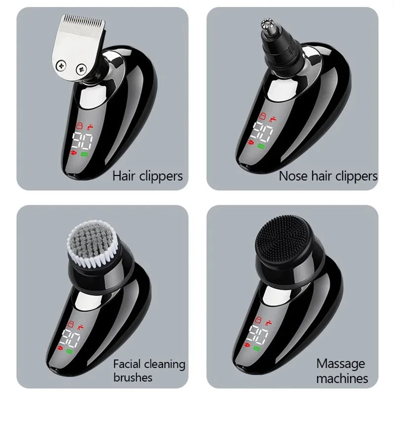 5 In 1 Electric Shaver For Men Bald Head Hair Clipper Razor