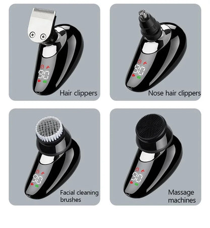 5 In 1 Electric Shaver For Men Bald Head Hair Clipper Razor