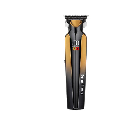 Kemei gradient color digital display hair clippers men's hair trimmer