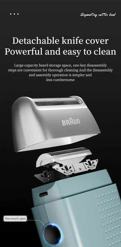 Original Fang BRAUN M1900 Electric Shaver For Men Beard Trimmer