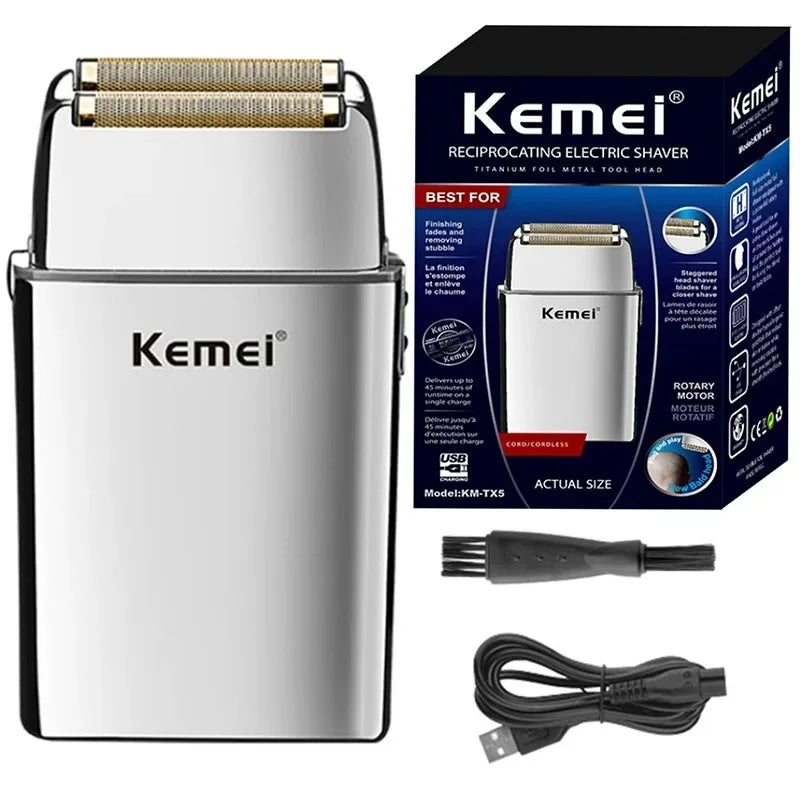 Kemei Tx5 Pro Metal Housing Barber Shop Hair Electric Shaver
