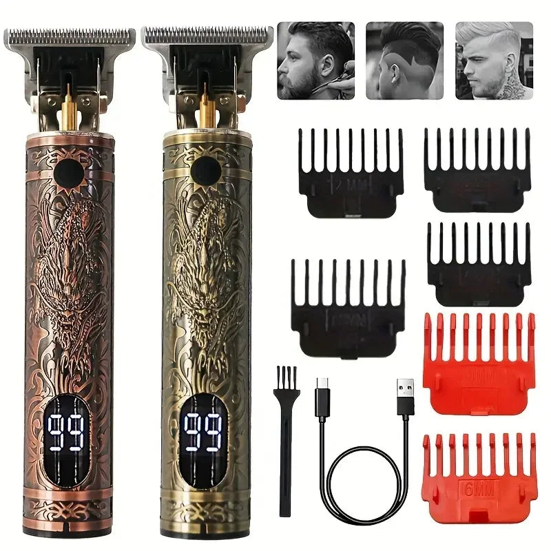 Electric Shaver for Men Digital Display Stainless Steel Cutter Head