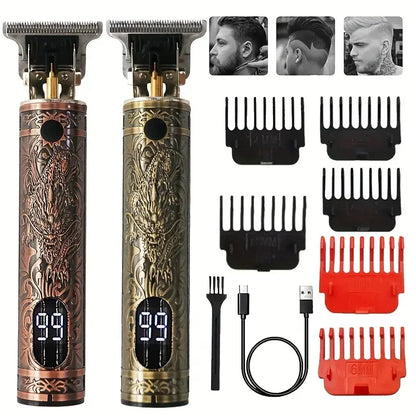 Electric Shaver for Men Digital Display Stainless Steel Cutter Head