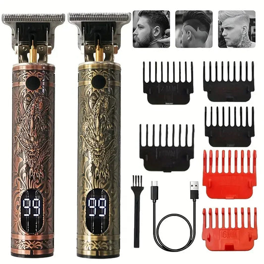 Electric Shaver for Men Digital Display Stainless Steel Cutter Head