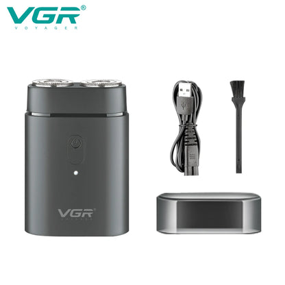 VGR 341 mini single blade cordless beard trimmer razor