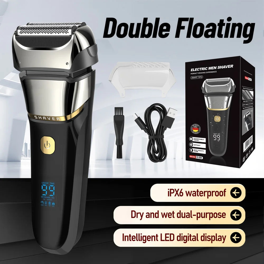 Electric Shaver For Men Rechargeable Shaving Razors Trimmer
