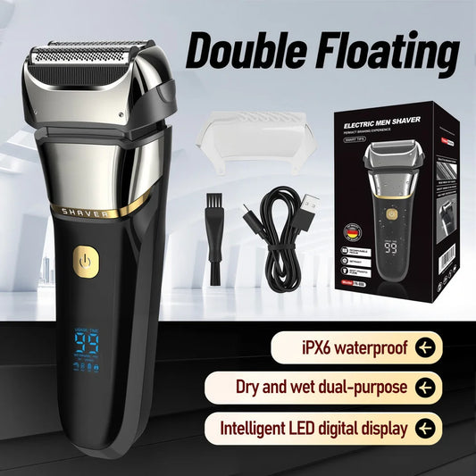 Electric Shaver For Men Rechargeable Shaving Razors Trimmer