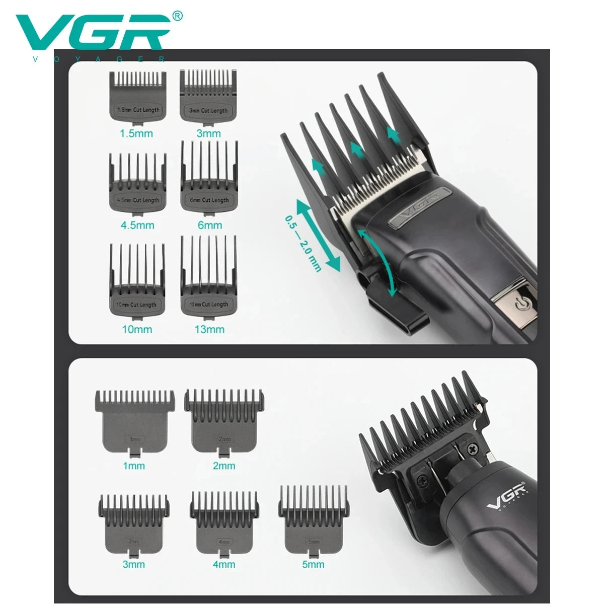 VGR V-694 3-in-1 Hair Trimming Set Professional High end Hair Clipper