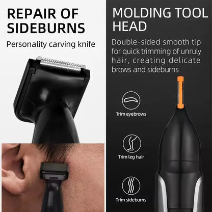 Kemei 2in1 & 4in1 Nose Hair Trimmer Rechargeable Trimer