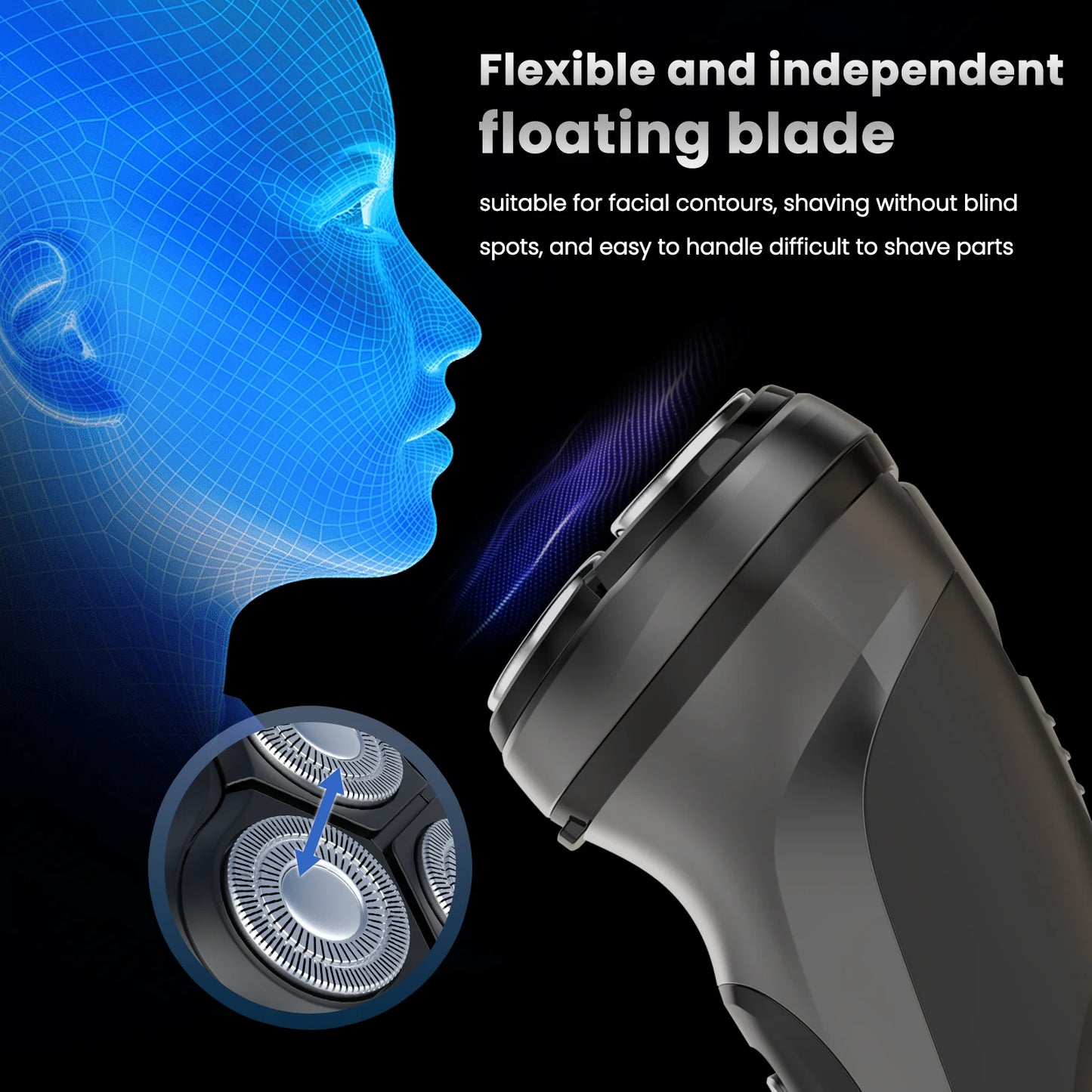 Sejoy Beard Shavers for Men Electric Razor Cordless