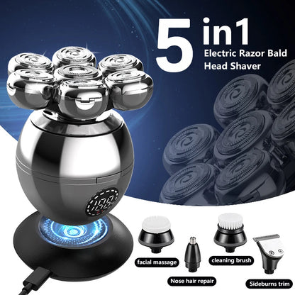 Electric Shaver 7D Floating Cutter Head Base Beard Trimmer