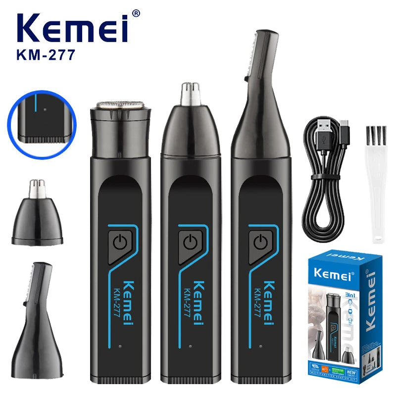 Kemei KM-277 Electric Shaver Ear/Eyebrows/Nose Hair Trimmer