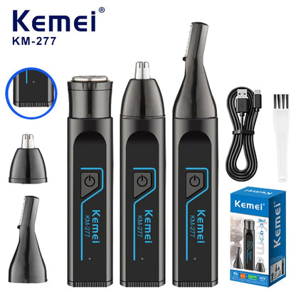 Kemei KM-277 Electric Shaver Ear/Eyebrows/Nose Hair Trimmer