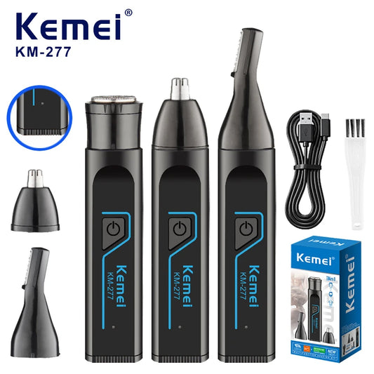 Kemei KM-277 Electric Shaver Ear/Eyebrows/Nose Hair Trimmer