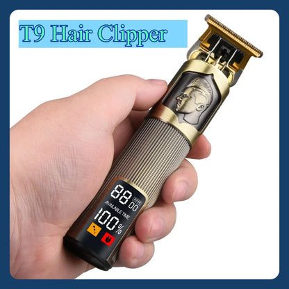 Hair Clipper USB Charging Hair Cutting Machine Electric Vintage Trimmer