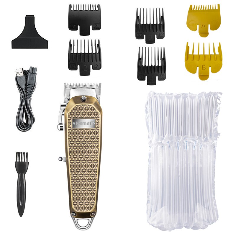 Original Kemei Metal Cord/Cordless Electric Hair Clipper Beard & Hair Trimmer