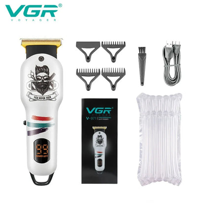 VGR Hair Trimmer Cordless Haircut Machine Electric Beard Clipper
