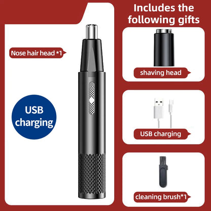 Electric Nose Hair Clipper Rechargeable Multi-kinetic Shaving