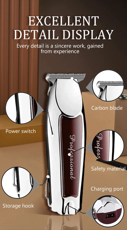 Rechargeable cordless hair trimmer for men grooming