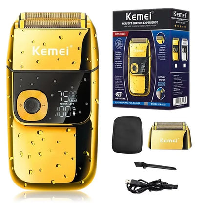 Kemei 2in1 Electric Shaver Men Electric Razor Rechargeable Beard Shaver