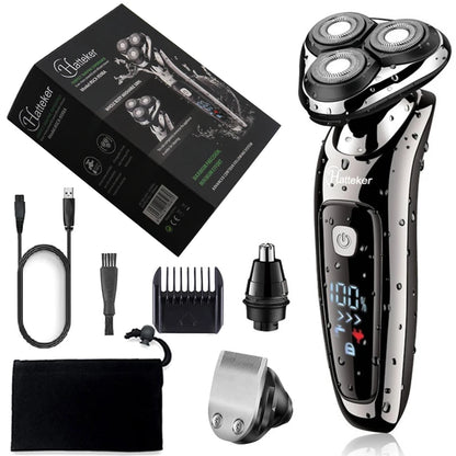3 in1 Grooming Kit Wet Dry Electric Shaver For Men