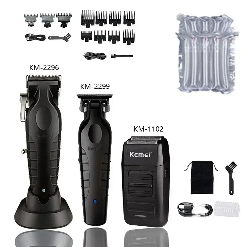 Kemei KM-2296 KM-2299 KM-1102 barber Hair Clipper Kit