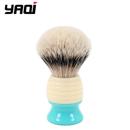 YAQI 24mm Silvertip Badger Hair knots Mens  Brush