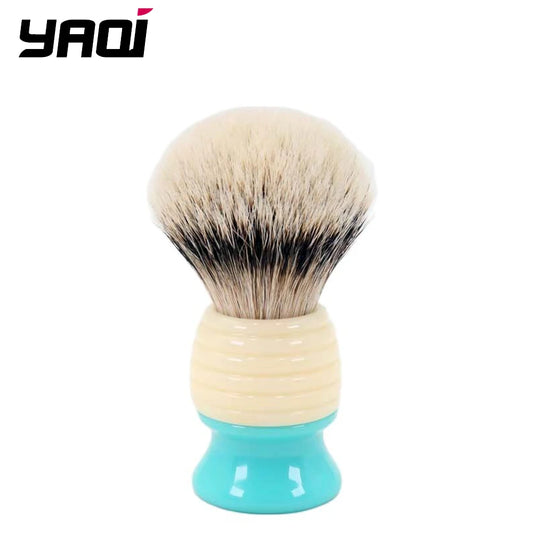 YAQI 24mm Silvertip Badger Hair knots Mens  Brush