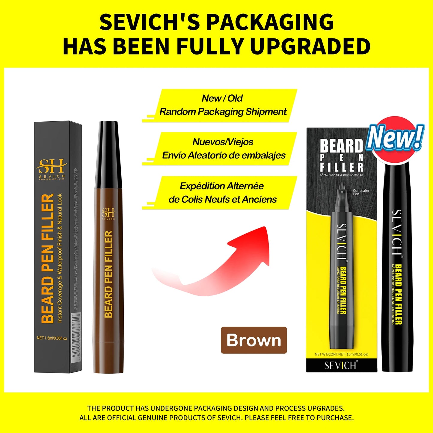 Beard Pen Filler Men Waterproof Moustache Coloring Pen Beard