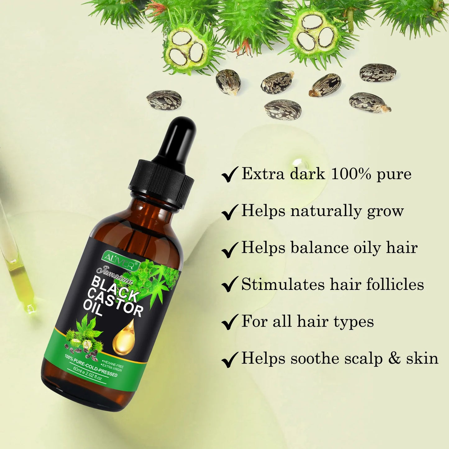 Aromatherapy massage Jamaican Black Castor Oil moisturizes