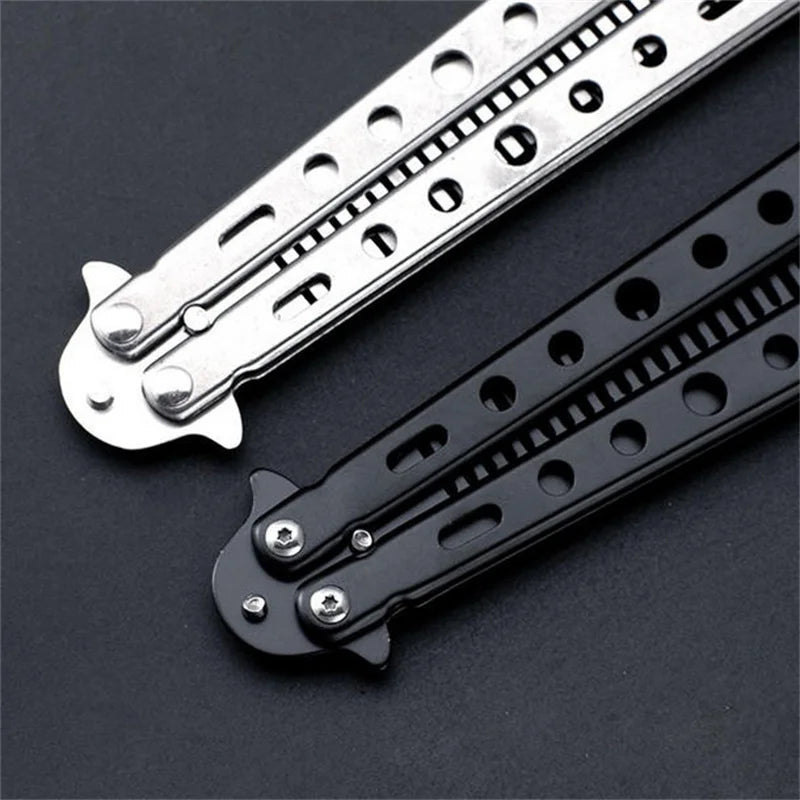 Stainless Steel Foldable Comb Practice Training Butterfly Comb