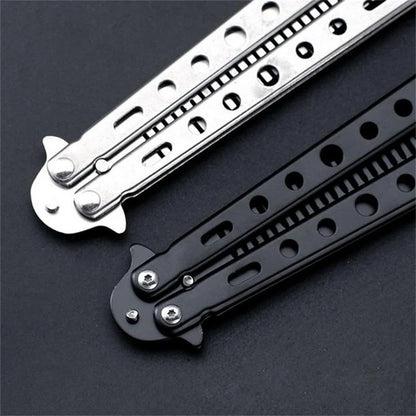 Stainless Steel Foldable Comb Practice Training Butterfly Comb