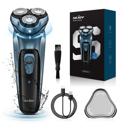 Sejoy Electric Razor for Men Waterproof Rechargeable Electric Shavers