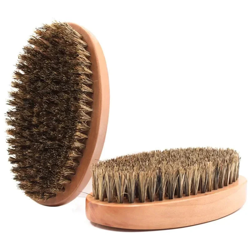 Men Shaving Beard Brush Boar 100% Hair Style Comb Bristle