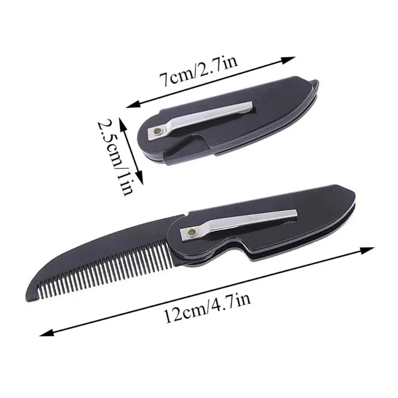 Portable Folding Beard Comb Mustache Comb Small Pocket