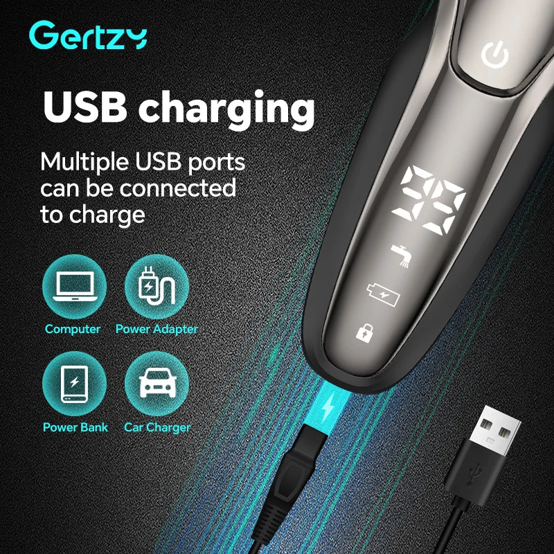 Men's 5-in-1 USB rechargeable electric shaver sets