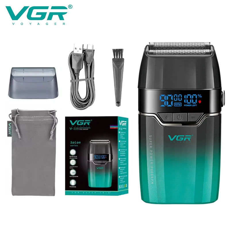 VGR New Shaver Gradient Color Body High end Hair Trimmer V-308