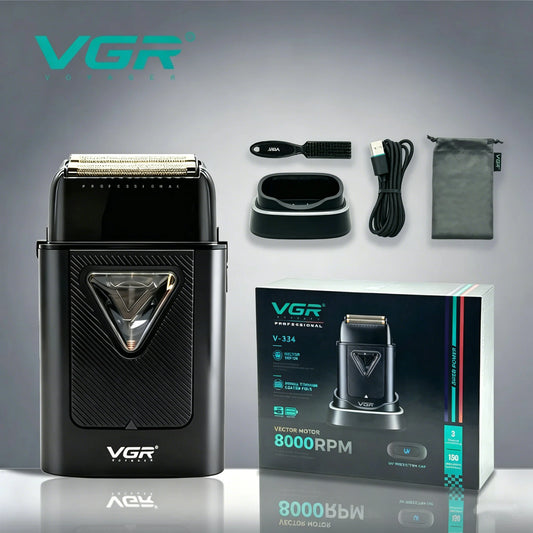 VGR Beard Trimmer Professional Shaver 9000 RPM Razor V-334