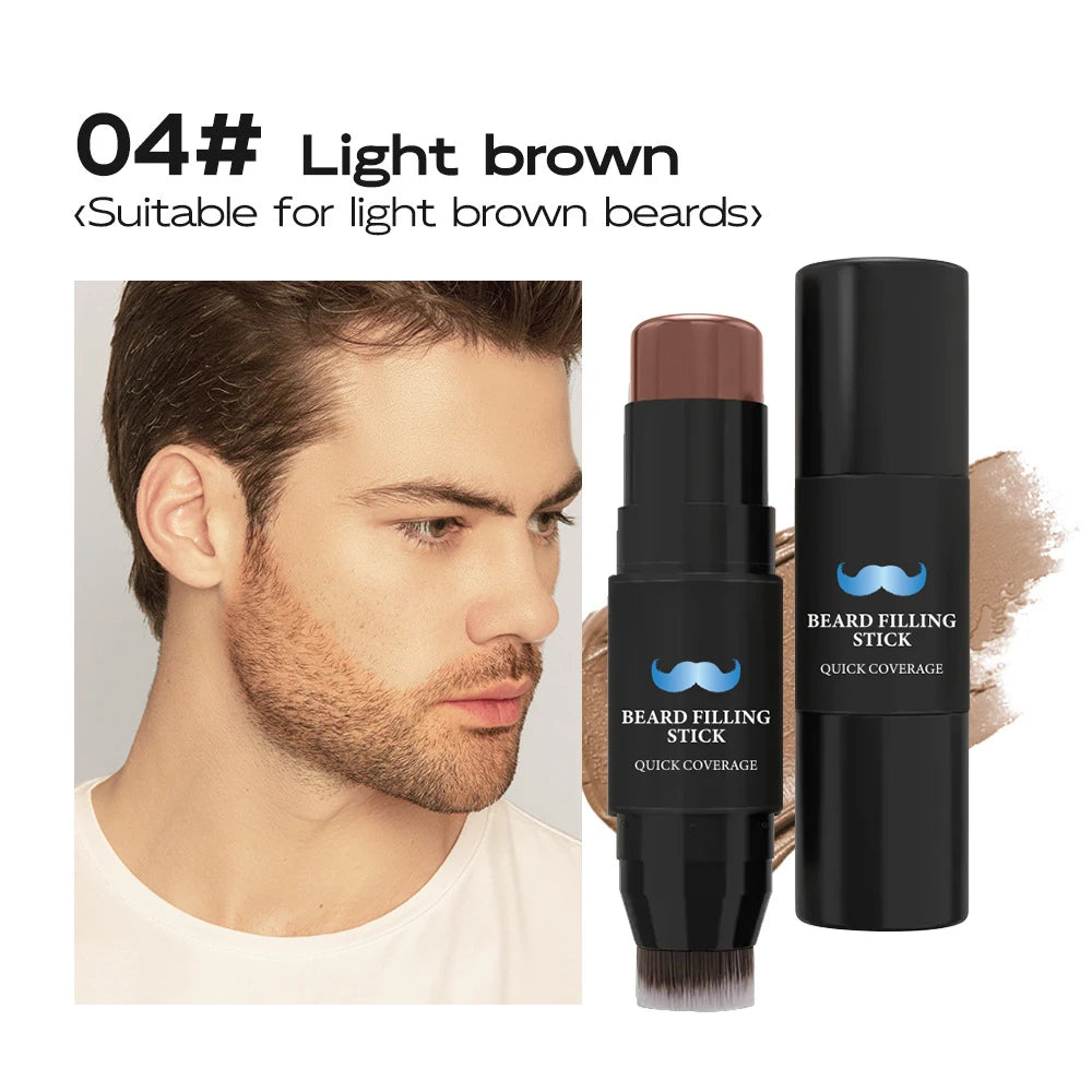 Beard Pencil Filler Stick And Brush for Men Beard Pen hair root