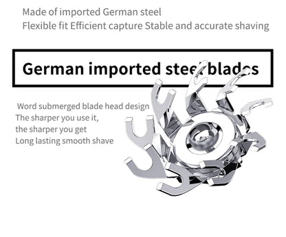 Magnetic Colorful Electric Shaver Double Floating Head Mini Beard Knife