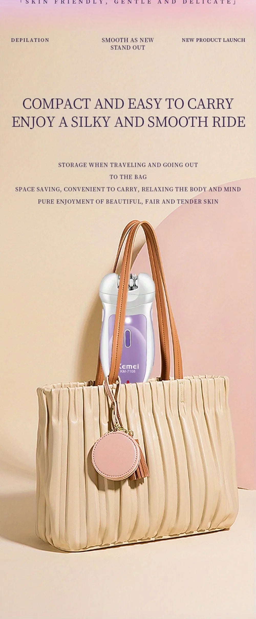 KM-7108 New Four in One USB High Electric Hair Puller