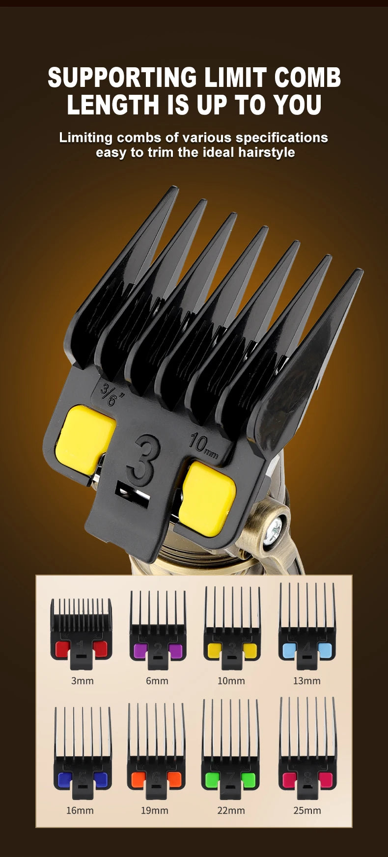 Resuxi 740 All Metal Hair Clippers Ears Nose Hair Trimmer