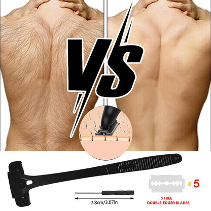 New Men Back Shaver Hair Body Shaver Long Handle Foldable Trimmer