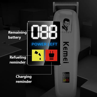 Kemei Hair Clipper or Blades or Limit Combs Wireless Trimmer KM-PG809A