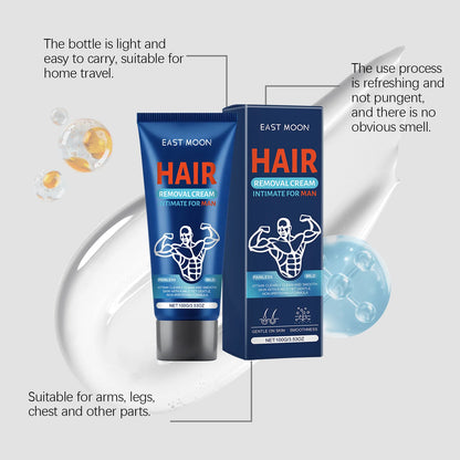 East Moon Men Hair Removal Cream Intimate Areas Painless Removal