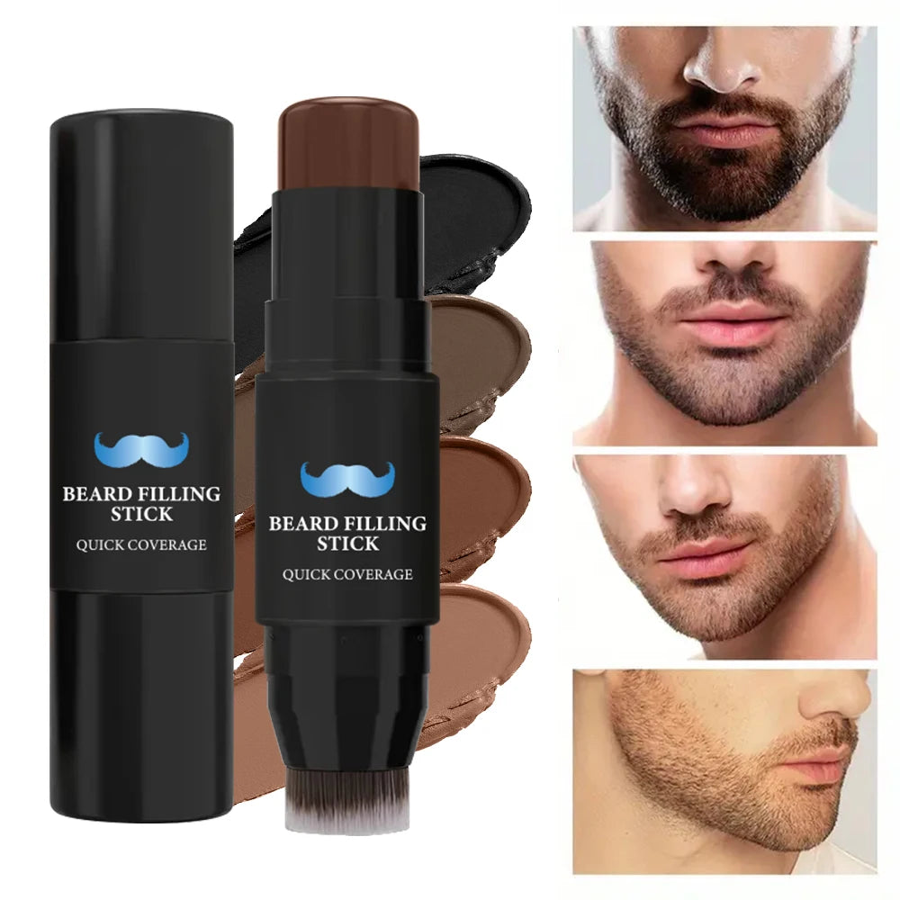 Beard Pencil Filler Stick And Brush for Men Beard Pen hair root